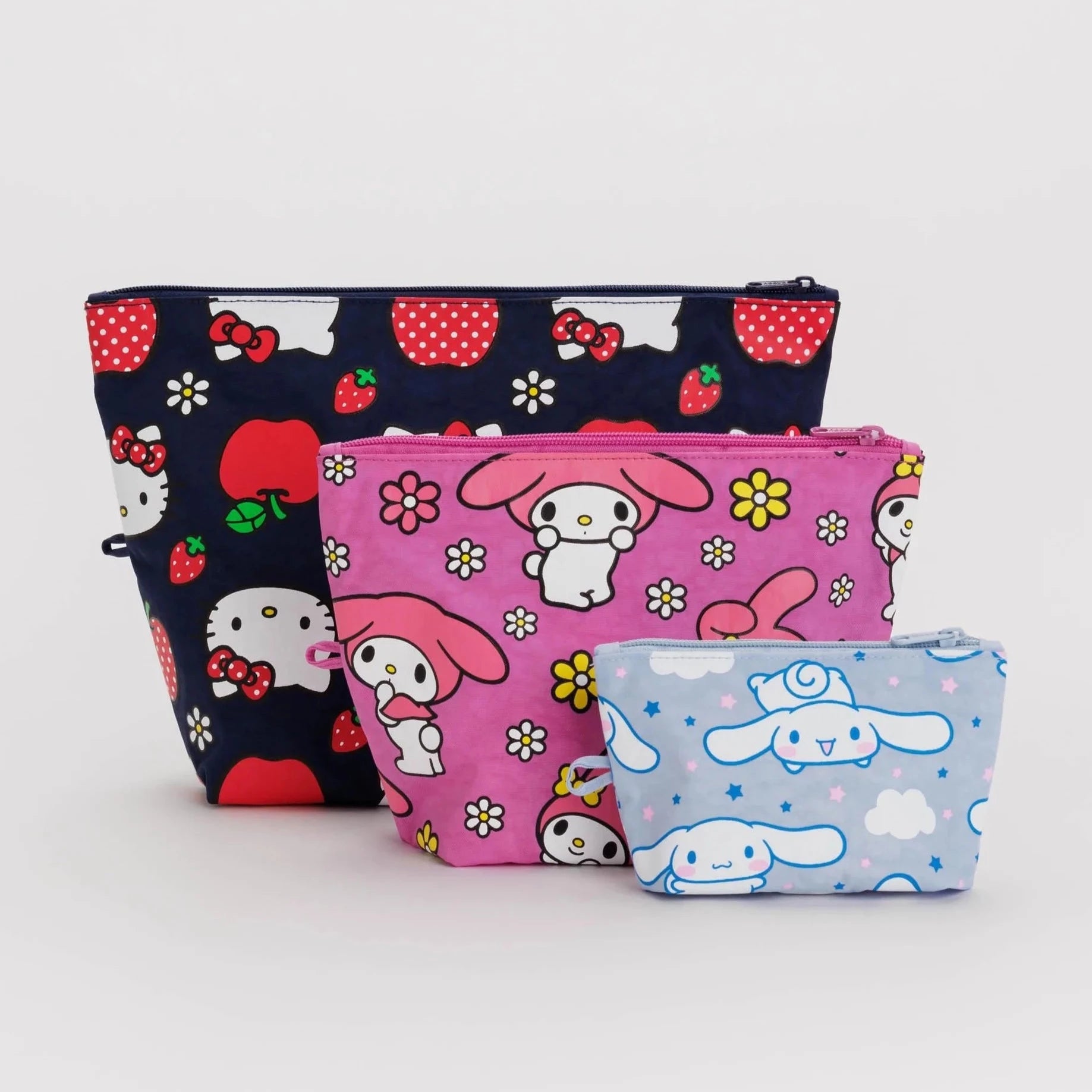 Preorder Baggu Hello Kitty and Friends Go Pouch Set