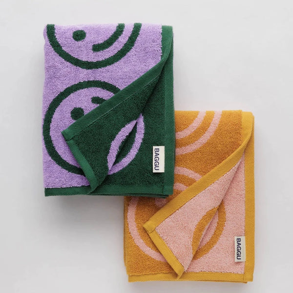 Baggu Marigold Happy Mix Hand Towel Set- Set of 2